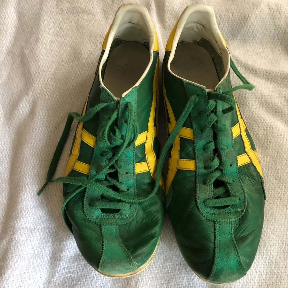 Green Onitsuka Tiger sneakers - size 14 mens